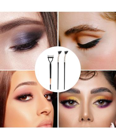 Premium Eyelash Separator Comb & 2 Mascara Fan Brushes - Dual Head Lash Shaper Tool for Perfect Eye Makeup | International Shipping - Buy Online on SooperMarket.com