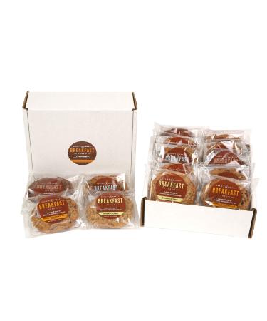 Susie's Smart Breakfast Cookie Mixed Box of 12 Breakfast Cookies, (3) Orange, Cranberry Nut; (3) Gingered Apple; (3) Banana Coconut; (3) Cocoa, 3.5 Ounce