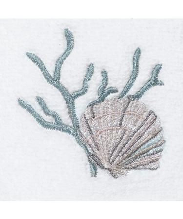Avanti Linens Coastal Terrazo White Cotton Fingertip Towel - Soft & Absorbent - Buy Online on SooperMarket.com