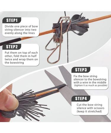 String Silencer Bow Whiskers Silencers for Recurve & Compound Bow (Pack of 4) - Buy Online on SooperMarket.com