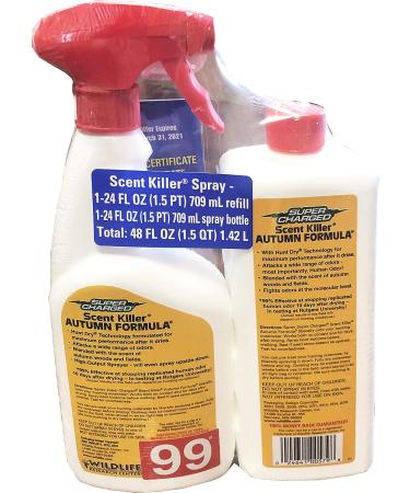 Scent Killer 579 Super Charged Autumn Formula Spray Combo - 48 oz | Wildlife Research - Buy Online on SooperMarket.com