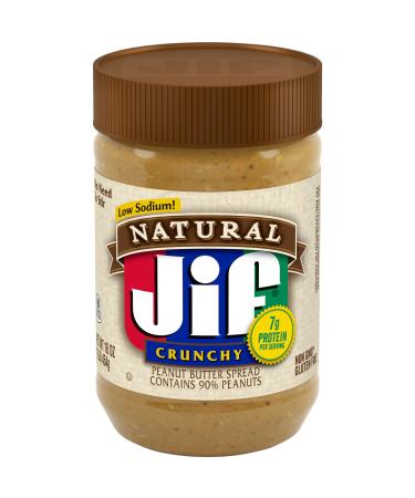 Jif Natural Crunchy Peanut Butter Spread 16 oz