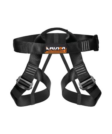 Fusion Climb Centaur Half Body adjustable Harness, Half Body Harnesses for Fire Rescuing Caving Rock Climbing Rappelling Tree Protect Waist Safety Belts (TCH-107-2139-BLKGRY)