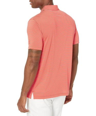 PGA TOUR Men's Large Firelight Feeder Stripe Golf Polo Shirt - Short Sleeve - Buy Online on SooperMarket.com