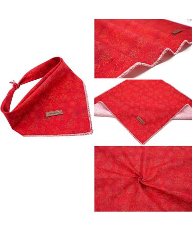 Shop Lionheart Glory Dog Haller 1 Packer Washable Cotton Christmas Neck Towel | Adjustable Red Kerchief for Large Dogs - Buy Online on SooperMarket.com