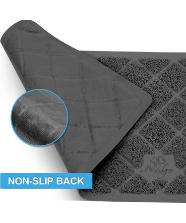 Niubya Premium Cat Litter Mat - Non-slip Waterproof Backing, Soft on Paws, Easy to Clean - Small 23x14 Black - Buy Online on SooperMarket.com