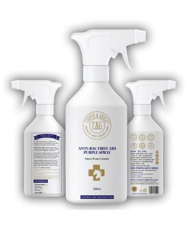 C&G Pets Horse Anti Bacterial Anti fungal Antiviral Purple Wound Spray 500 ML 500 ml (Pack of 1)