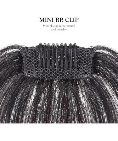 Clip in Bangs Real Human Hair Thin Bangs Clip on Air Bangs Natural Fashion Fringe Wispy Bangs Hair Extensions for Women(Natural Black) - Buy Online on SooperMarket.com