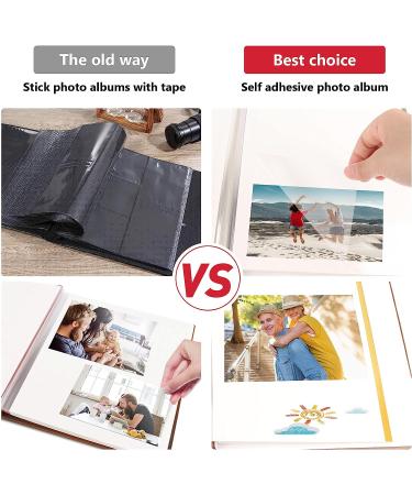 Magnetic Self-Stick Photo Album - Our Adventure Book, Leather Cover DIY Album for Wedding Anniversary - Holds Various Photo Sizes - Buy Online on SooperMarket.com