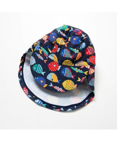 Bonverano Baby Boys Swimsuit | UPF 50+ Short-Sleeve One Piece Swimwear | Colorful Fish Design | 2-3 Years - Buy Online on SooperMarket.com
