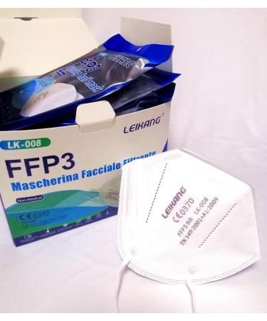 Leikang FFP3 Certified 5-Layer Protective Mask - 20 Pack | High BFE 98% | Dust & Particle Protection - Buy Online on SooperMarket.com
