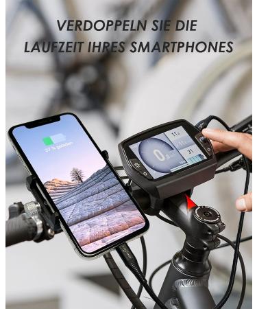 I-Lefante Ebike Charging Cable for Bosch Intuvia | 40cm | OTG Function | Micro USB to iOS | Compatible with E-Bike Displays & Bicycle Computers - Buy Online on SooperMarket.com