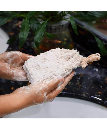 Buy Spa Pure Natural Sisal Exfoliating Soap Bag - 5 Pack | Handmade Soap Storage & Gently Exfoliate | Extend Soap Life - Buy Online on SooperMarket.com