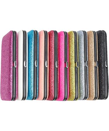 Tweezers Storage Cases Rectangle Eyelash Curler Protective Box Eyelash Tweezers Scissors Organizing Bags for Home Supplies Silver - Buy Online on SooperMarket.com
