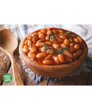Wholefood Earth Organic Haricot Beans 1kg - Raw, Vegan, GMO Free | High Fibre & Protein | Certified Organic - Buy Online on SooperMarket.com
