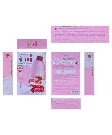 WELCOS KWAILNARA Strawberry Milk Sheet Mask - 10 pcs | Hydrating Skincare | International Shipping Available - Buy Online on SooperMarket.com