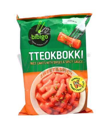 CJ Korean Tteokbokki Rice Cake With Sweet & Spicy Sauce 360g