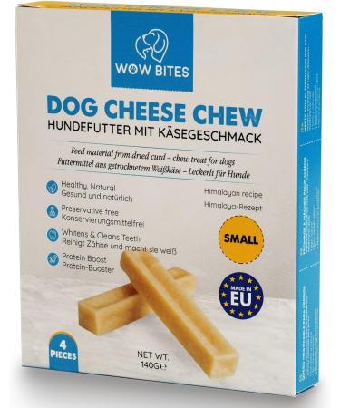 WoW Bites Premium Crauca Cheese for Dogs - Healthy Yak Cheese Chews Long Brass & Bone Treats (S 4 Pack) - Natural & Tasty Dog Snacks - Buy Online on SooperMarket.com