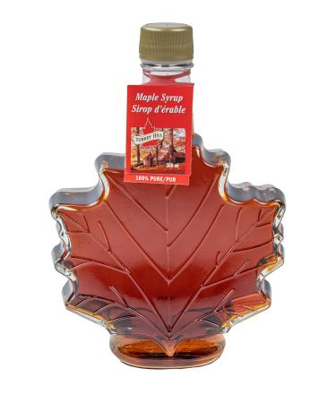 Turkey Hill Sugarbush 100% Pure Canadian Premium Grade A Maple Syrup Maple Leaf Shaped Glass Bottle Dark Robust (500ml)