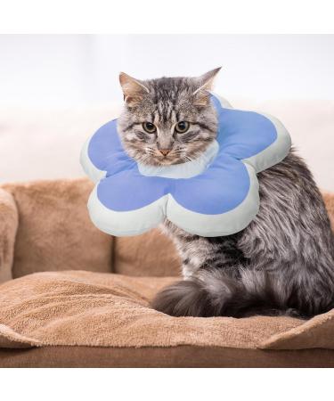 XINRUI 2 Pack Soft Cat Cone Collar Adjustable Soft Cone for Cats Recovery After Surgery Cute Protective Cat Recovery Collar for Kitten Puppies (Purple & Yellow) - Buy Online on SooperMarket.com