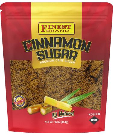 Cinnamon Sugar 1 lb, Resealable Bag, Made with Light Muscovado Brown Sugar, Product of Mauritius | 16oz