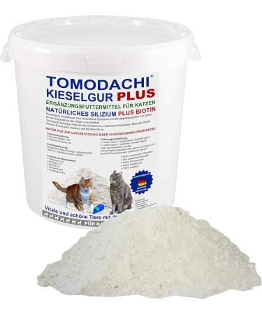 Kieselerde Plus Biotin for Cats | Natural BARF Supplement - Rich in Silica Amino Acids & Essential Minerals | 2L Bucket for Vitality - Buy Online on SooperMarket.com