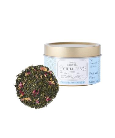 Fruit & Floral Green Tea by CHILL TEA Tokyo (30g Loose Leaf)- Japanese Tea Loose Leaf Tea Flavoured Tea- Fruity & Floral Flavour Fruit with Rosehip Made in Japan.