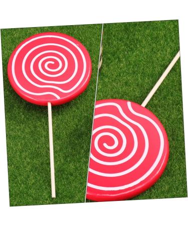 Alipis 4 Pcs Wedding Decoration Decorative Fake Lollipop Fake Lollipops Fake Lollipop Model Rainbow Lollipop Red Swirl Lollipops Toys Decorative Lollipop Ornament Wooden Food Child Candy - Buy Online on SooperMarket.com