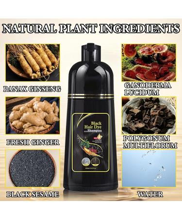Instant Black Hair Dye Shampoo - 3 in 1 Color & Care for Gray Hair | Moisturizing & Long Lasting Repair - 100ml for Men & Women - Buy Online on SooperMarket.com