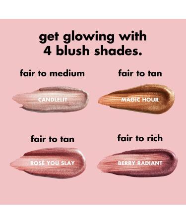 e.l.f. Halo Glow Blush Beauty Wand - Radiant Flush Cheeks | Vegan & Cruelty-free Ros You Slay - Buy Online on SooperMarket.com