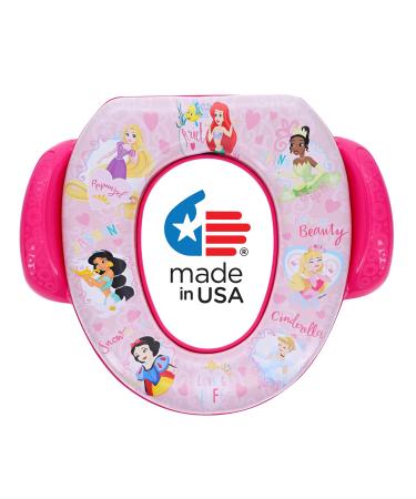Disney Princess"Loving Life" Soft Potty Seat and Potty Training Seat - Soft Cushion, Baby Potty Training, Safe, Easy to Clean