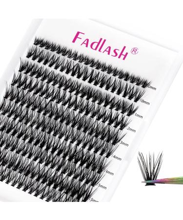 Individual Cluster Lashes Extensions 40C 0.07 D Curl 8-16mm Mixed Trays Extensions 200Pcs Individual Cluster Lashes DIY Eyelash Extensions at Home 8-16mm DH-40C-0.07-D