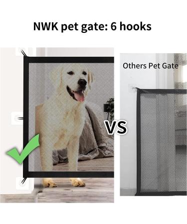 NWK Magic Pet Gate - Safe Enclosure for Pets to Play & Rest | 12 Hooks (30'' x 43'') - Buy Online on SooperMarket.com