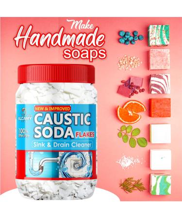 Buy Pure Caustic Soda Drain Cleaner Flakes 420GM | Powerful Chimney Cleaner for Deep Cleaning - Buy Online on SooperMarket.com