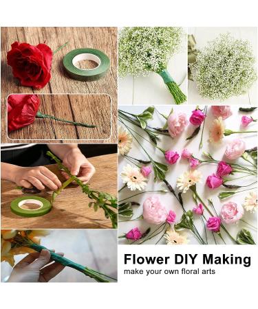 Menecor Floral Arrangement Kit - DIY Bouquet Making Tools with 24 Gauge Wire, Wire Cutter, and Tapes - Buy Online on SooperMarket.com