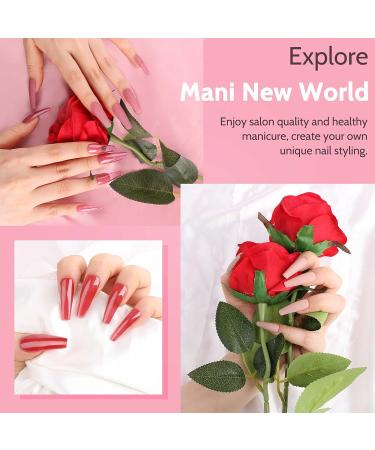 Lavender Violets 48pcs Jelly Gel Nail Polish Kit with LED Nail Dryer | Trendy Soak Off Colors | Matte Top Coat & Free Nail Decorations Included | Manicure Tools - Q976 - Buy Online on SooperMarket.com