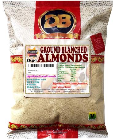 Almond Flour 1kg Blanched Ground Premium Quality Almonds Gluten Free Low Carb and High Fiber Blanched Almond Flour Perfect for Keto Natural Almond Flour Suitable for Vegetarian and Vegan Diets