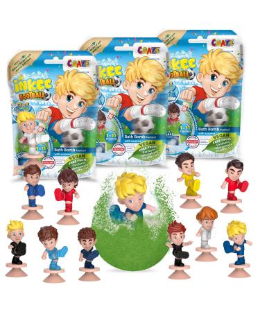 Inkee Surprise football bathing ball with surprise bathing fun children's football gifts with popcorn aroma multi-colored 3 x 80 g 3x football