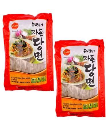 O'taste Nongshim Miga Korean Instant Glass Noodles (Cut Type) 400g Pack of 2