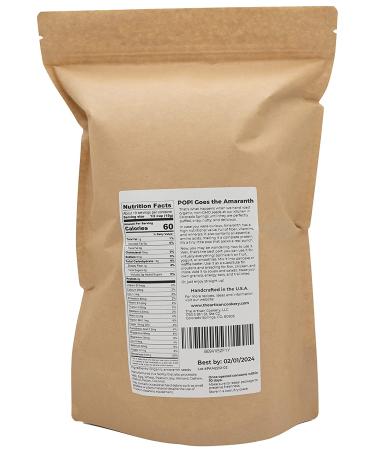 Organic Popped Amaranth - Non-GMO - Hand Crafted in the U.S.A. - All Natural Breakfast Cereal - Puffed Amaranth 10 Ounce - Buy Online on SooperMarket.com