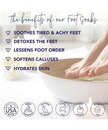 Laki Naturals Apple Cider Vinegar Foot Soak - Detox & Pedicure Treatment with Epsom Salt & Hawaiian Sea Salts (10 oz) | Refreshing Mint & Eucalyptus - Buy Online on SooperMarket.com