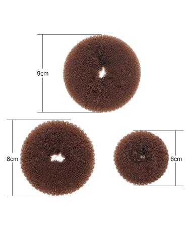 Mudder Donut Bun Maker Set - Large, Medium, and Small Sizes - Light Brown - Buy Online on SooperMarket.com