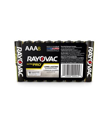 Rayovac Batteries ALAAA8PK Alkaline Batteries Size AAA (Pack of 8)