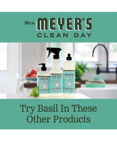 Mrs. Meyer's Basil Hand Soap Refill 33 Fl. Oz - Pack of 2 | Biodegradable Formula with Essential Oils - Buy Online on SooperMarket.com