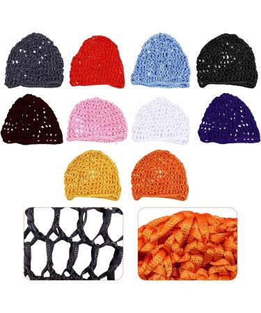 Lurrose 10-Piece Mesh Crochet Hair Network Caps - Short Women's Hair Snoods for Sleep & Comfort | International Shipping Available - Buy Online on SooperMarket.com