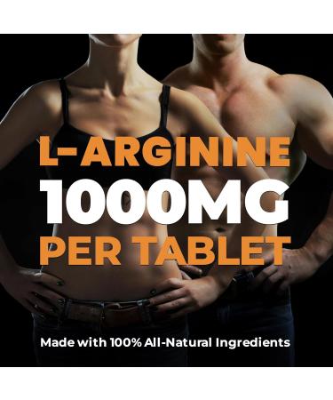 New 1000mg HIGH STRENGTH L Arginine Tablets - Pure Arginine Powder Powerful Nitric Oxide Supplement Boost Protein and Creatine Synthesis Stamina and Athletic Dominance Designed for Men requiring Peak Performance and Endurance Non-GMO Gluten-Free - 270 Veg - Buy Online on SooperMarket.com