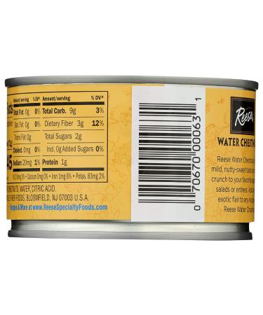 REESE Sliced Water Chestnuts 8 OZ - Buy Online Now for Fresh Crunchiness! - Buy Online on SooperMarket.com