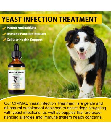 Natural Yeast Infection Drops for Dogs - Itch, Ear Infection, Allergy Relief - Herbal Bacon Flavor - 2 Fl Oz - Buy Online on SooperMarket.com