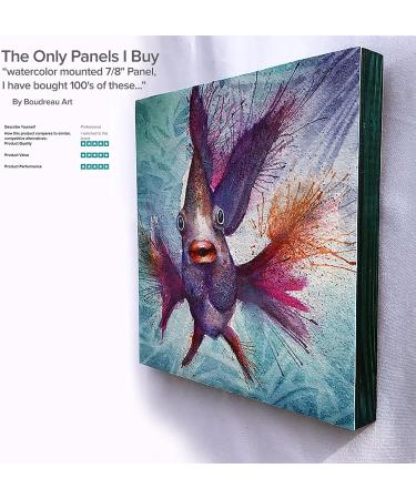 Davinci Pro Birch Wood Painting Panel - 18x24 - 4-Pack of Professional Fine Grained Wood Panels for Painting - Ideal for Students, Classrooms, Studios, Acrylics & More - Buy Online on SooperMarket.com