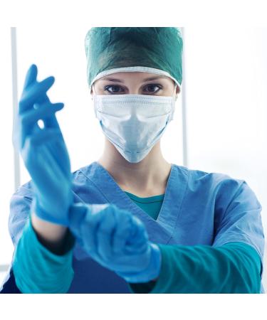 Circlecare Powder-Free Nitrile Disposable Exam Gloves - 100 Pack, Blue, Extra-Large, Latex-Free, Non-Sterile, Textured Fingertips - Buy Online on SooperMarket.com